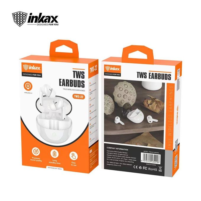 Inkax Ecouteur Bluetooth Tws-22