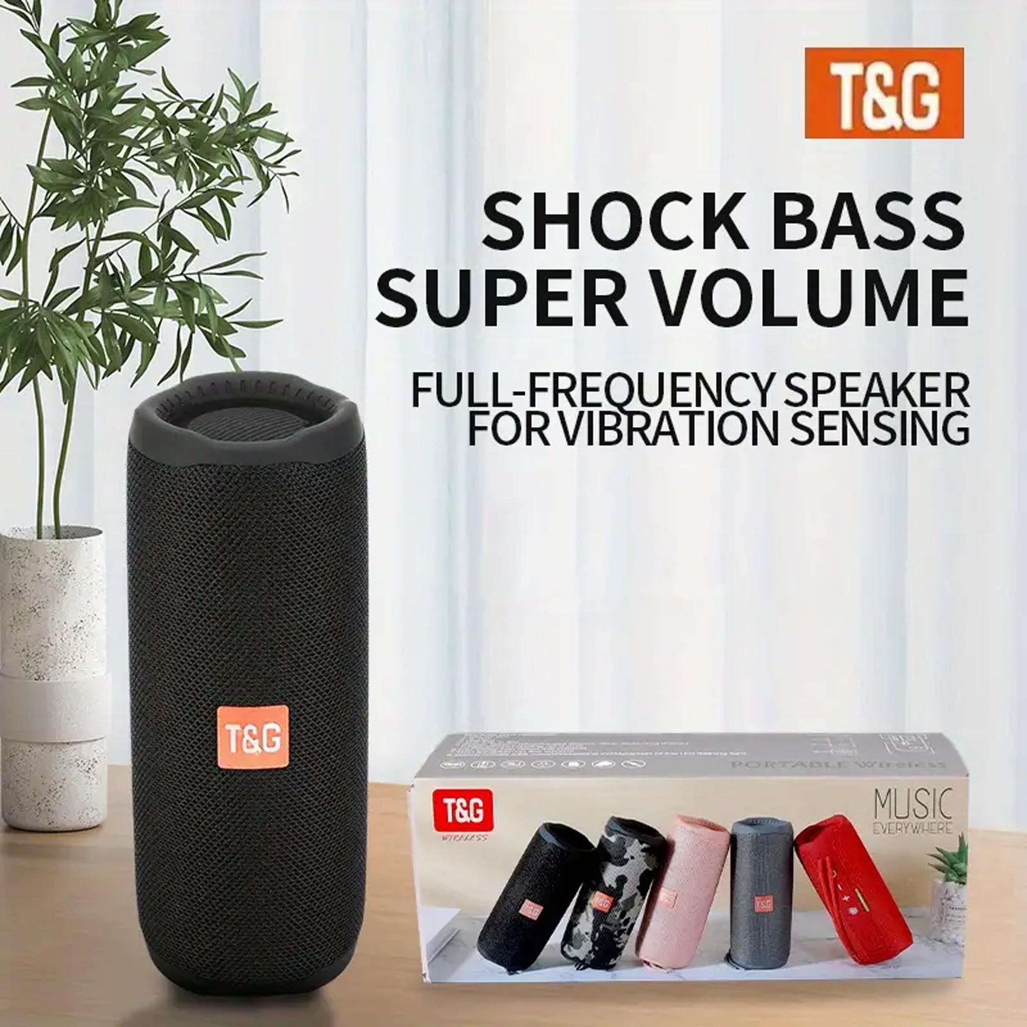 Haut-parleur Bluetooth Portable T&amp;g Tg365