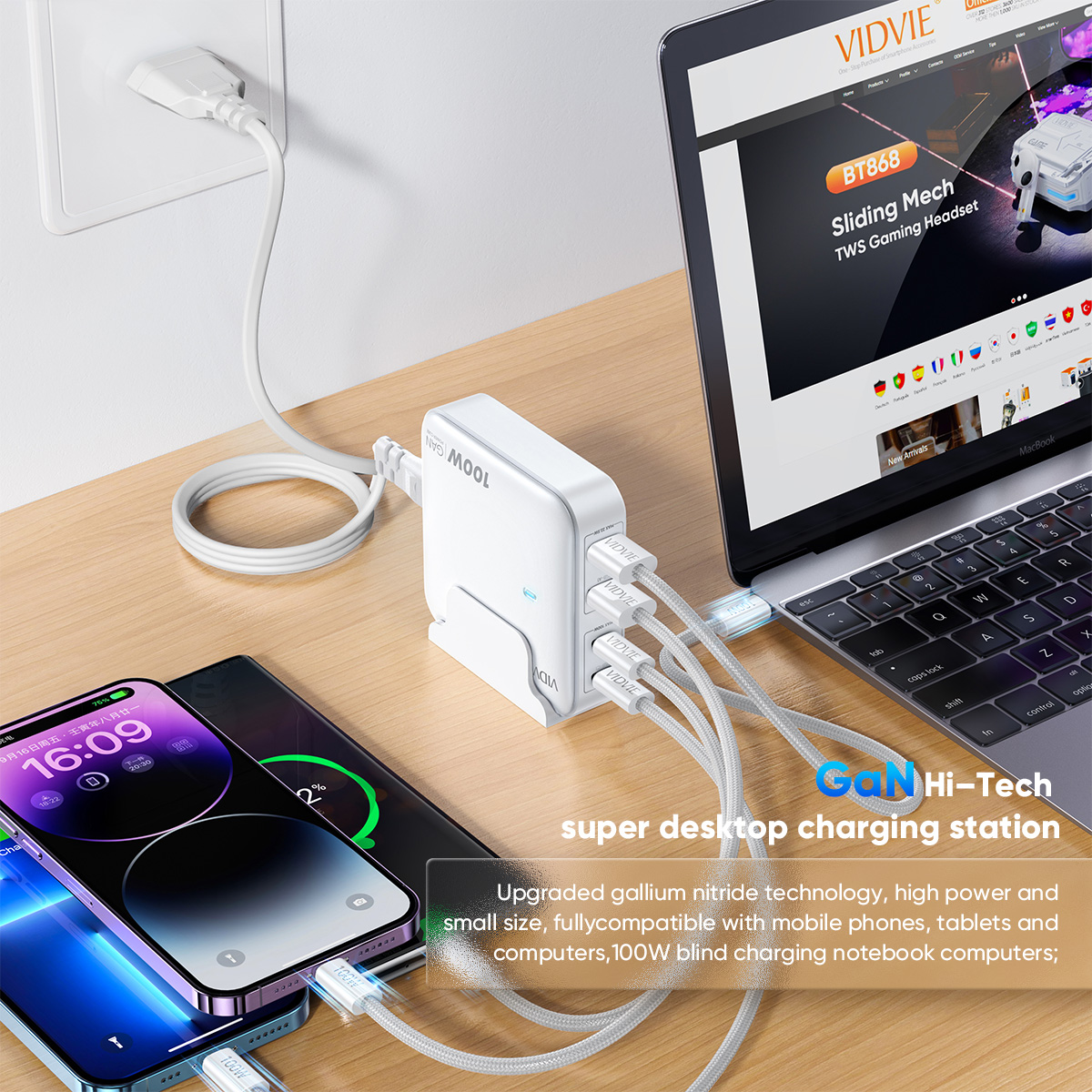 Multi Chargeur Ple247 Pd100w
