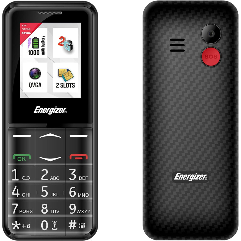 Téléphone portable Energizer E4 Noir