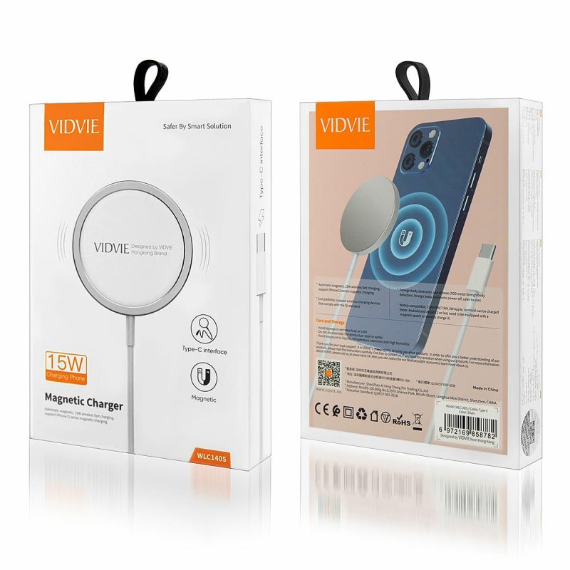 Chargeur Sans Fil Magcharge Vidvie 15w Pour Iphone