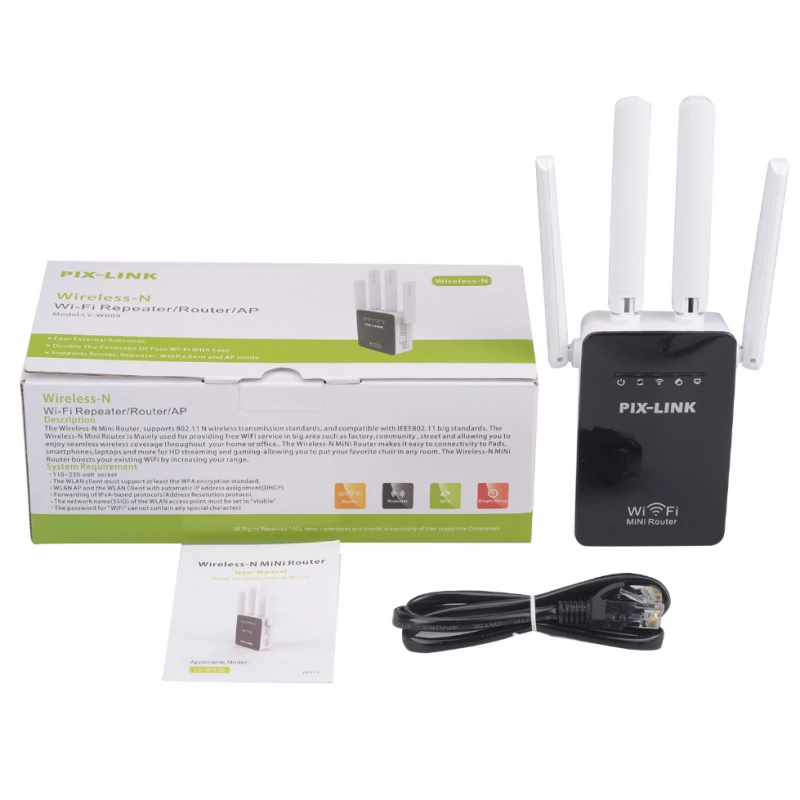 R&eacute;p&eacute;teur Wifi Pix-link Lv-wr09 / 300 Mbps