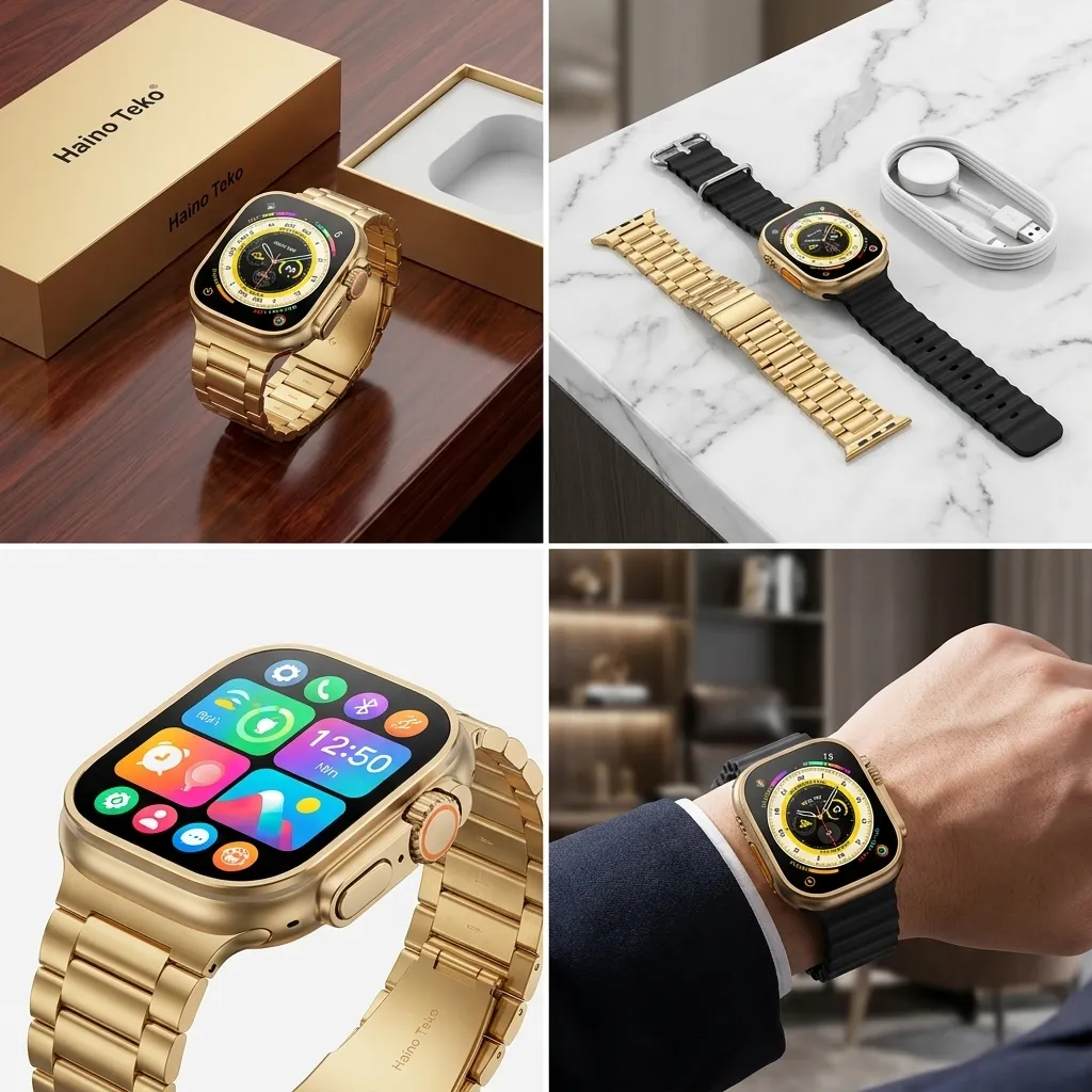 Smartwatch Haino Teko G9 Max Ultra Gold Appel Bluetooth Tunisie