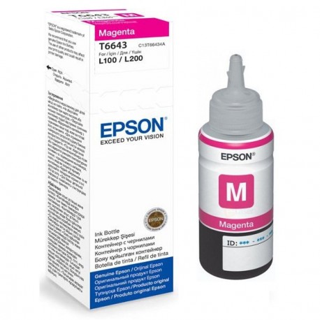 Bouteille D'encre Adaptable Epson Pour L200/l800 / 70ml / Magenta