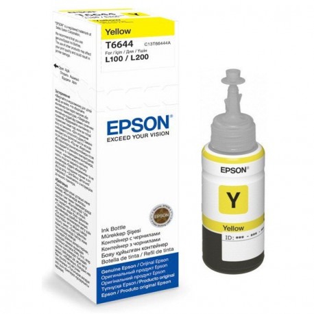 Bouteille D'encre Adaptable Epson Pour L200/l800 / 70ml / Yellow