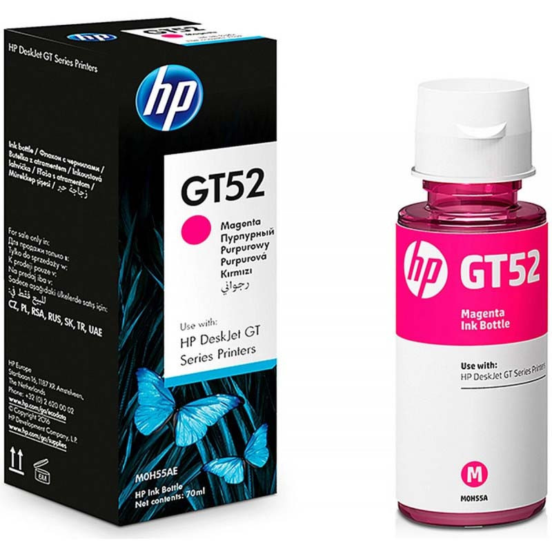 Bouteille D'encre Adaptable Hp Gt52 70ml - Rose