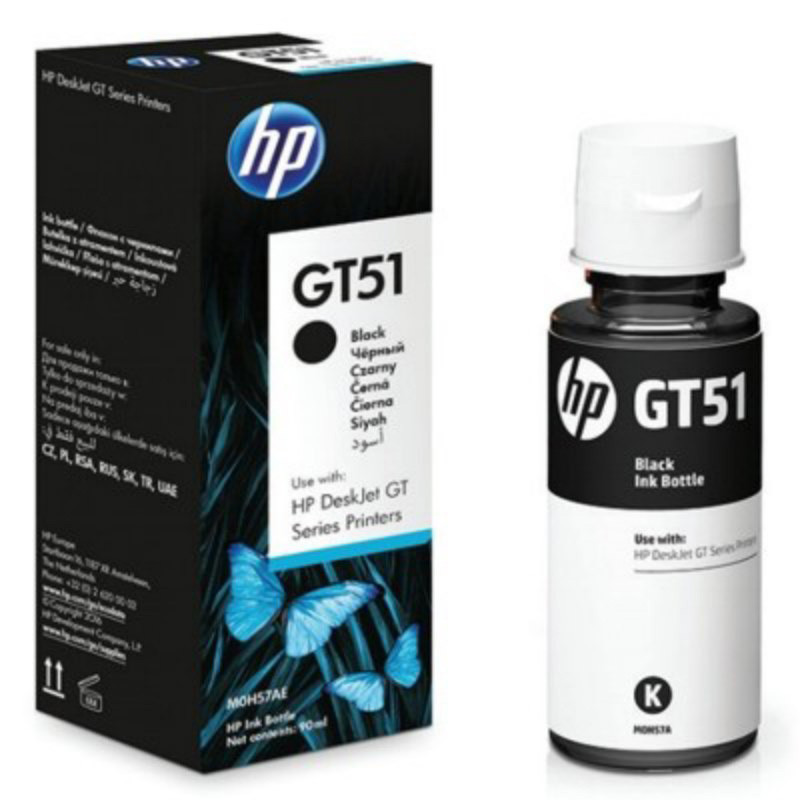 Bouteille D'encre Adaptable Hp Gt51xl 90ml -noir