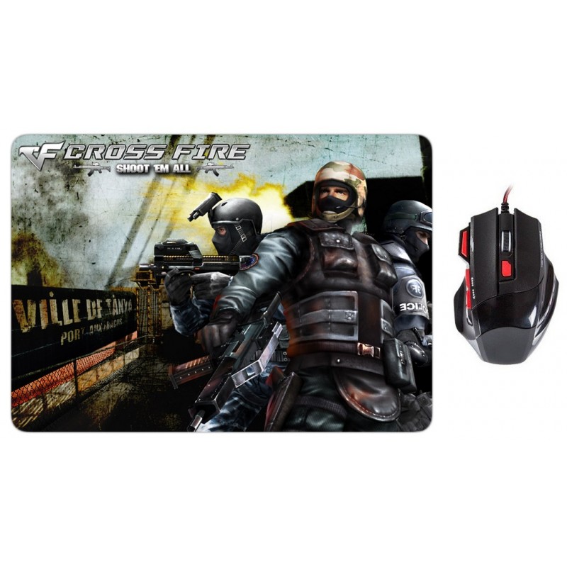 Ensemble Souris Gamer Et Tapis Cesar G500