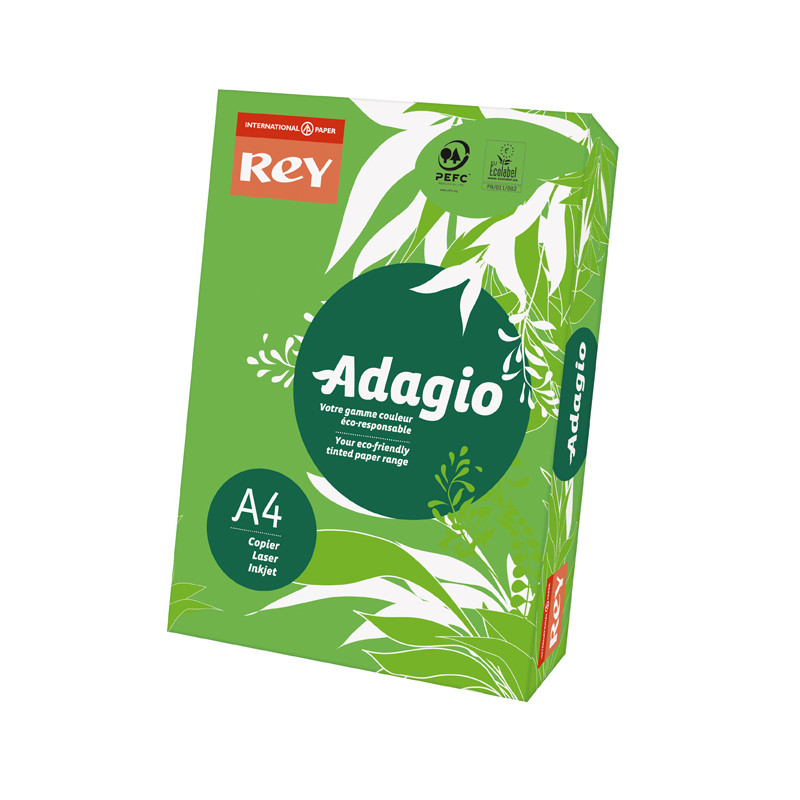 Rame Papier Rey Adagio Vert /500 F A4/80gr