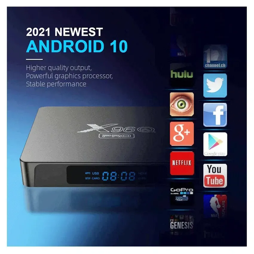 X96Q Pro 2Go 16Go + IPTV 12 Mois ALPHA Tunisie &ndash; Box Android 4K