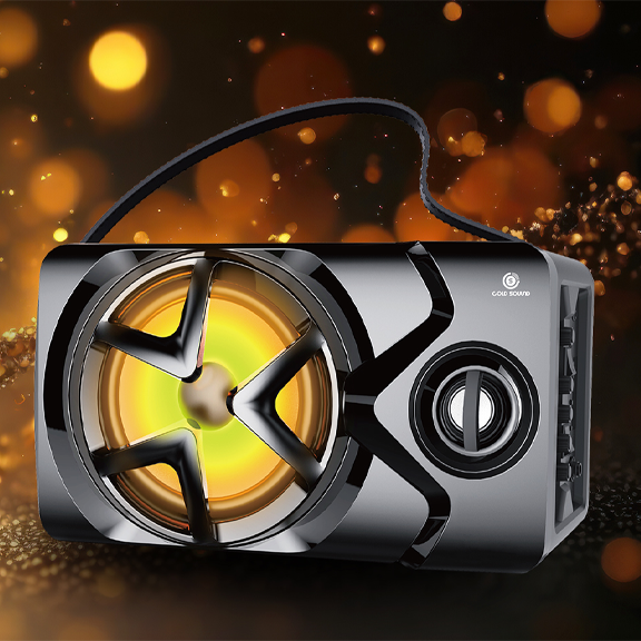 Haut Parleur Sans Fil Rechargeable Gold Sound Gs 6202