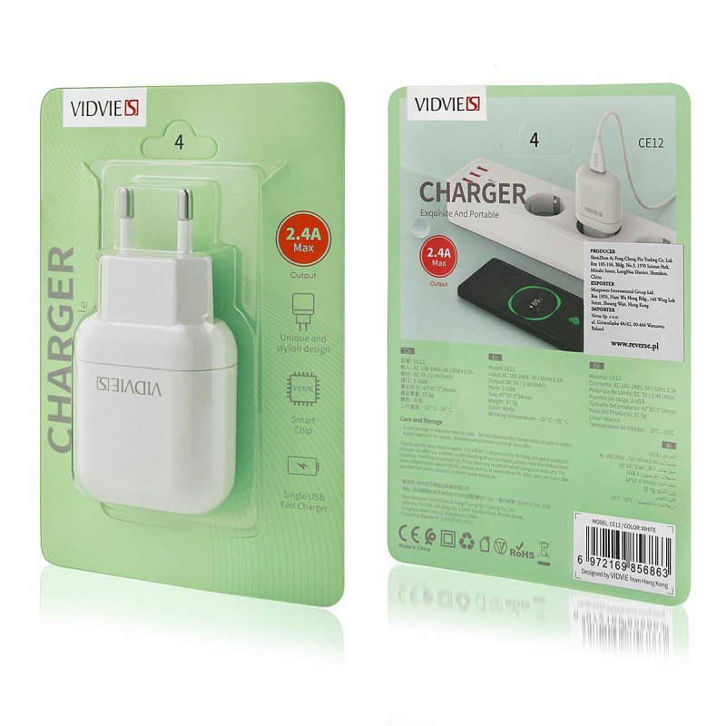 Charger Vidvie Ce12 2.4a White