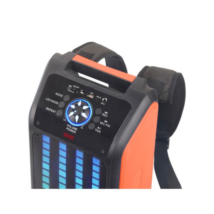 Haut Parleur Sac &Agrave; Dos Sans Fil Ndr Q69 Led