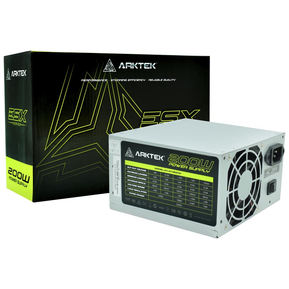 Bloc D'alimentation Arktek Esx Series Ak-atx200w 200w