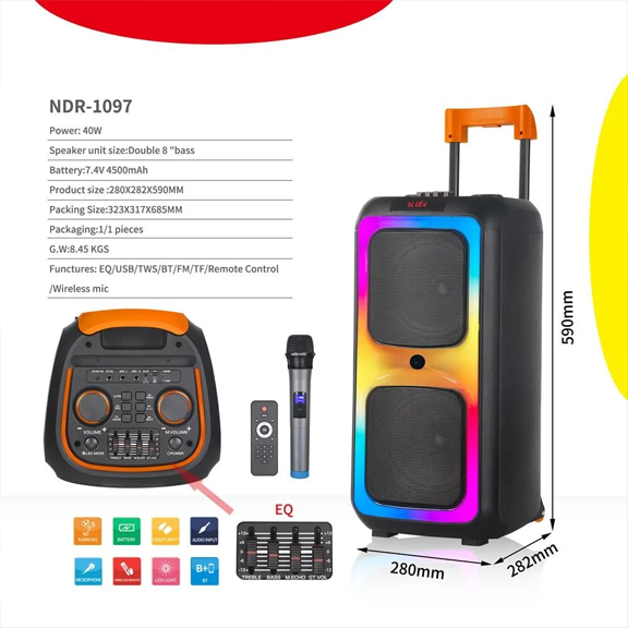 Double Haut-parleur Ndr-1097