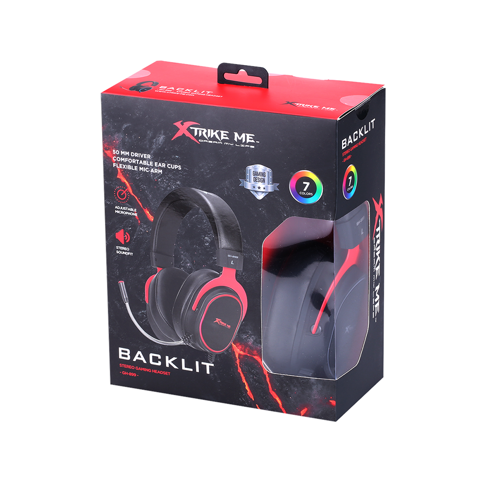 Micro Casque Gaming Xtrike Me Gh899 Noir