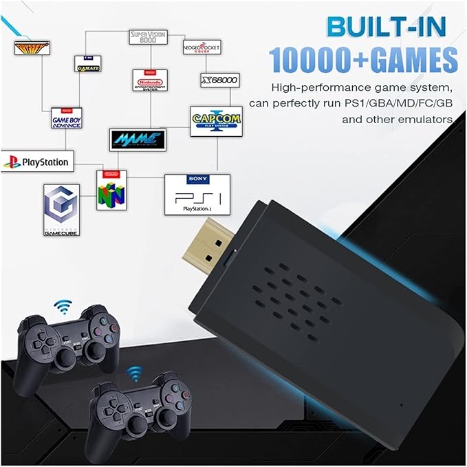 Console De Jeu Vid&eacute;o Avec Manette Sans Fil