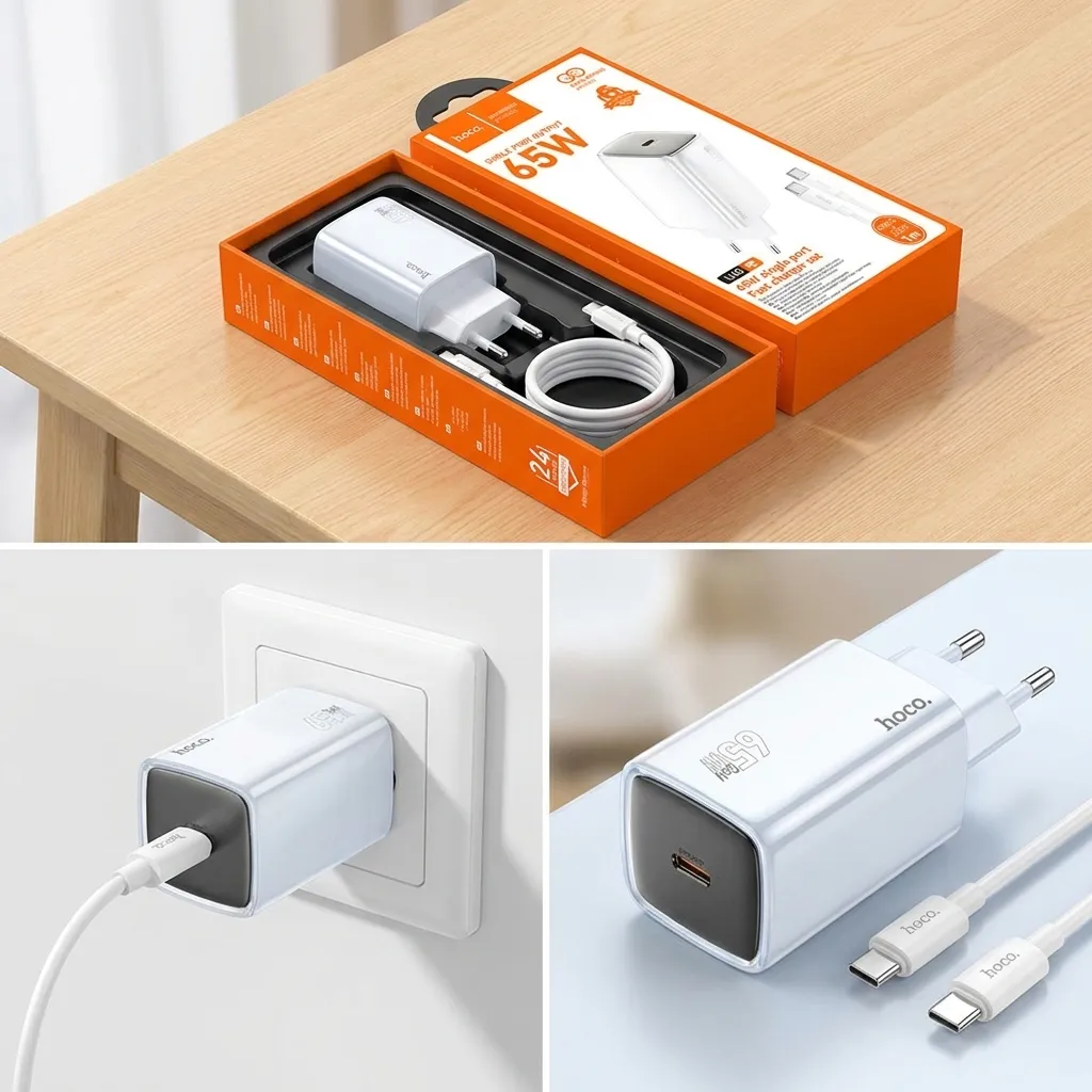 Chargeur HOCO N48 65W PD  Rapide USB-C