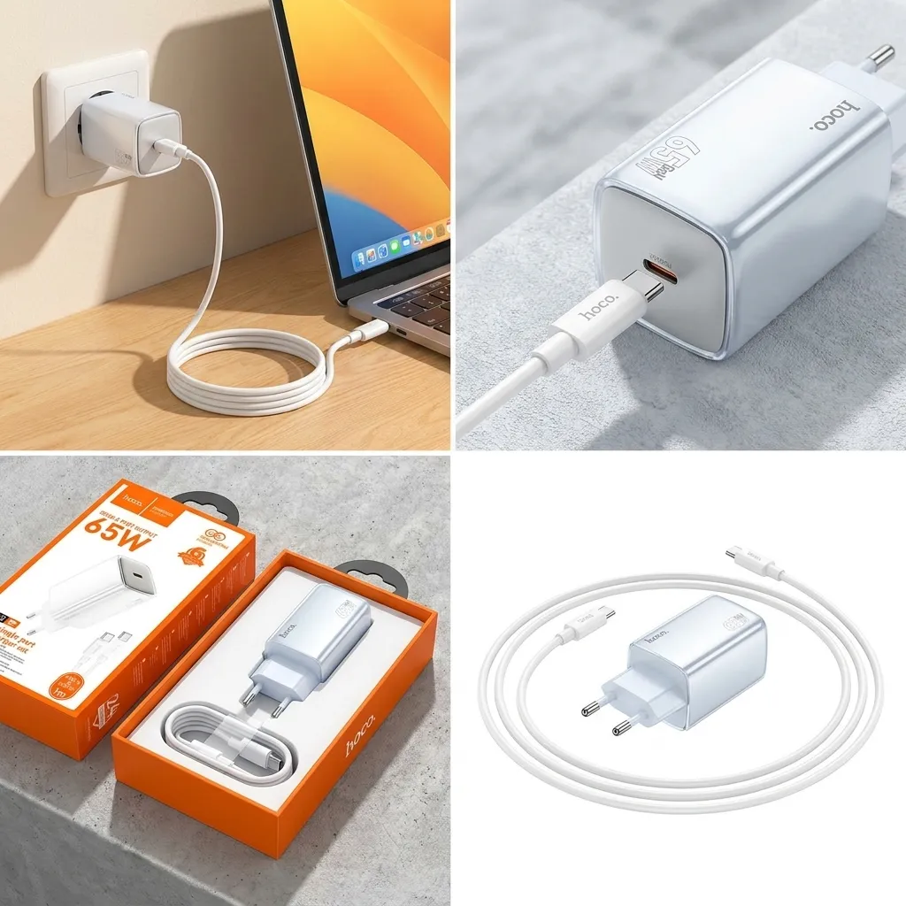 Chargeur HOCO N48 65W PD  Rapide USB-C