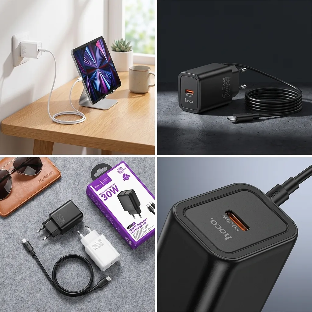 Chargeur HOCO N62 30W | USB-C Charge Rapide