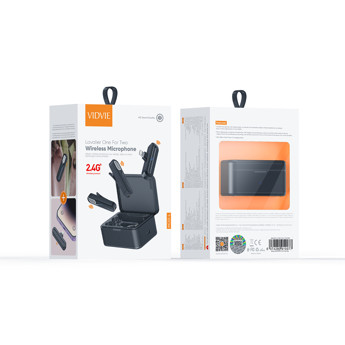 Vidvie Microphone Sans Fil Mc01