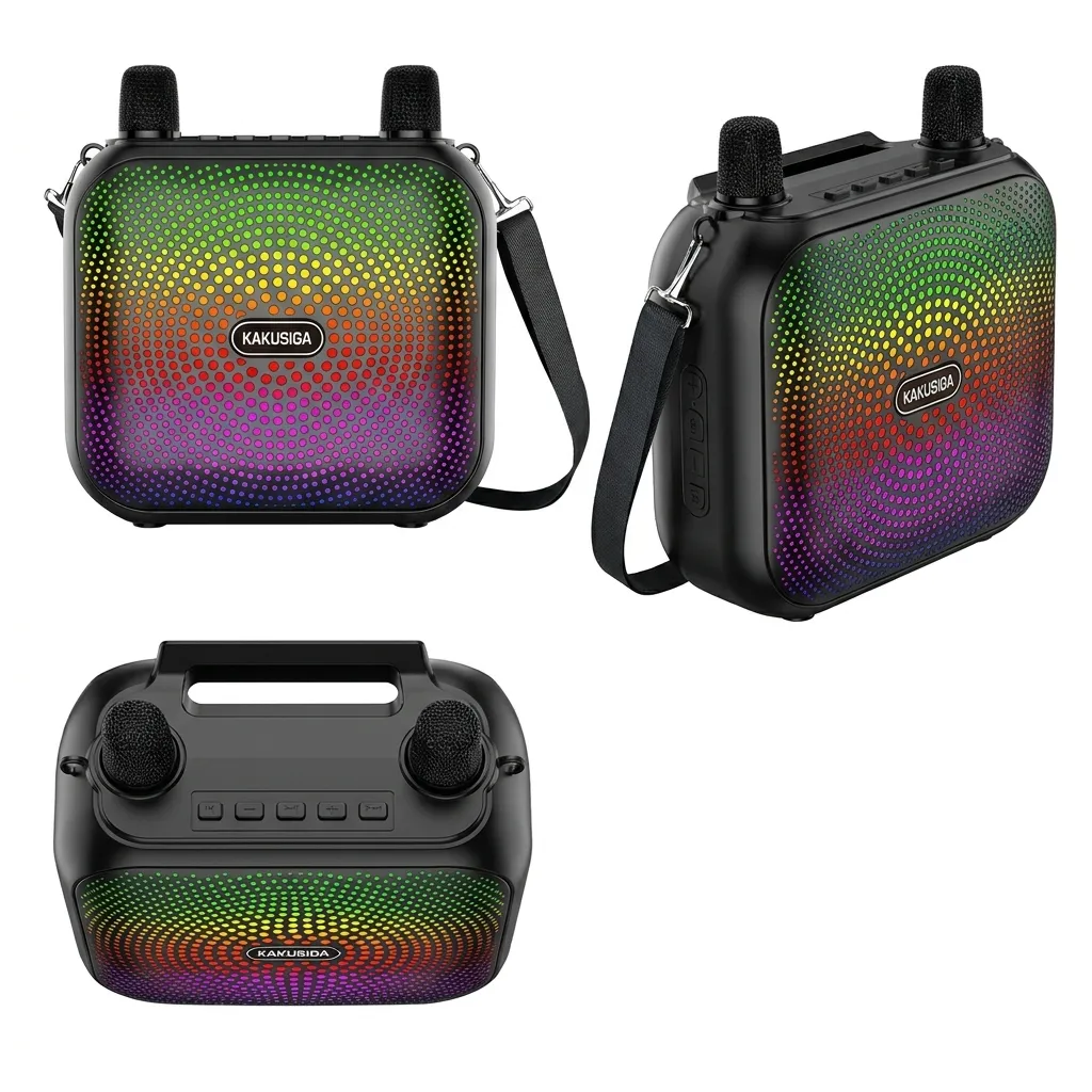 Kakusiga 8 Pouces Haut-Parleur Bluetooth | Enceinte Karaoke