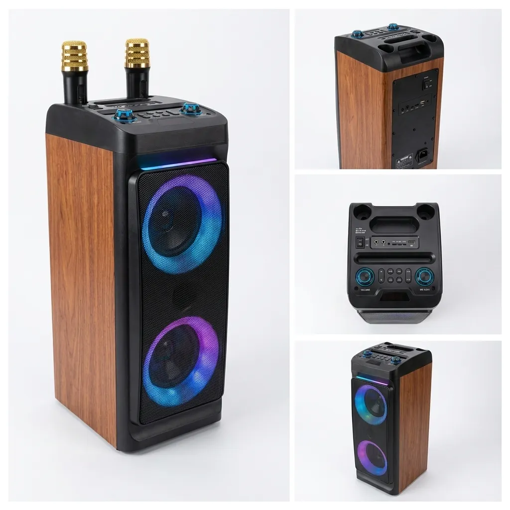Haut-Parleur Bluetooth ZQS4290 avec Micro Sans Fil RGB