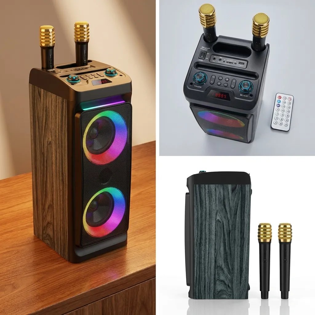 Haut-Parleur Bluetooth ZQS4290 avec Micro Sans Fil RGB