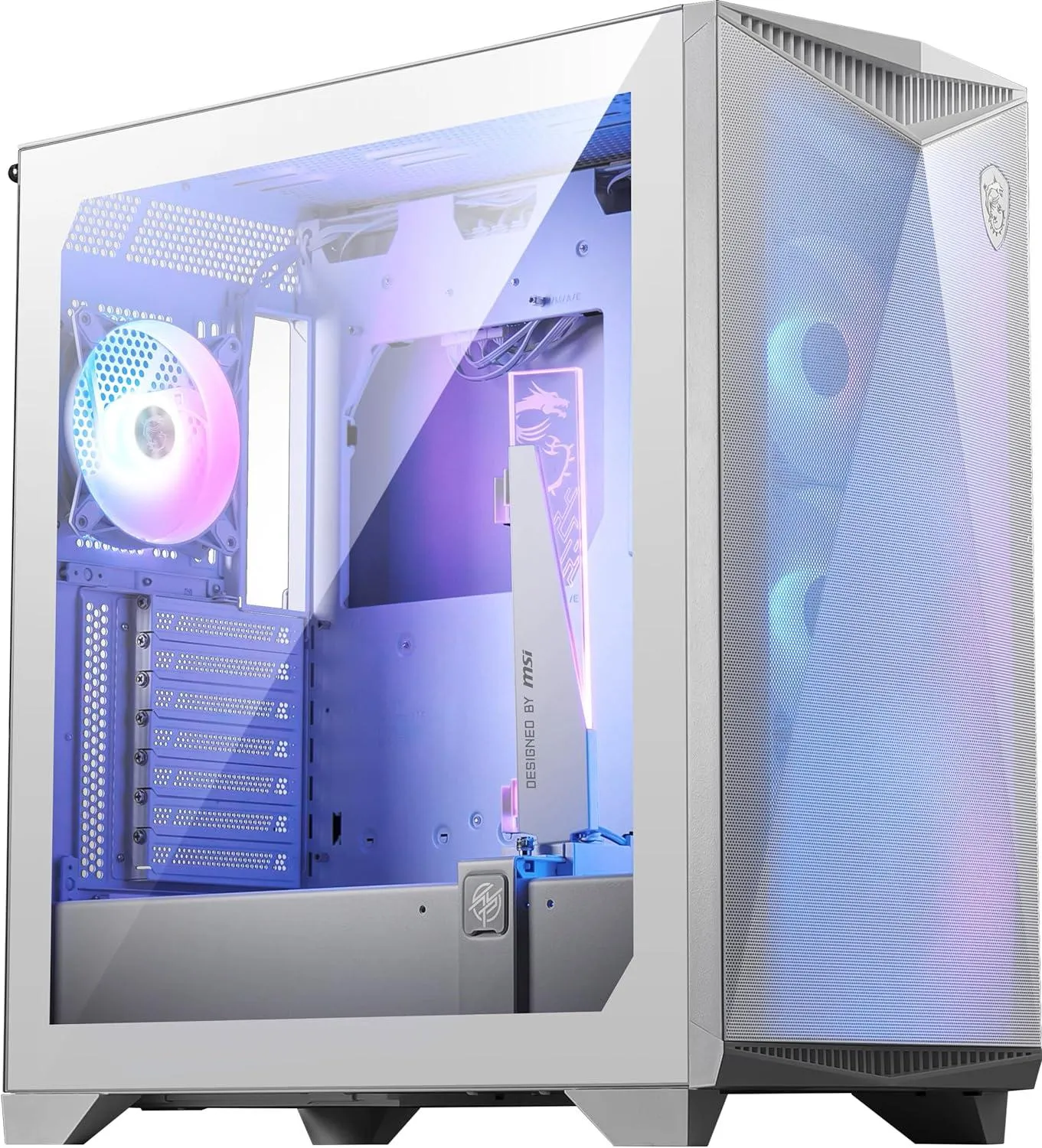 Bo&icirc;tier MSI MPG GUNGNIR 110R Blanc RGB