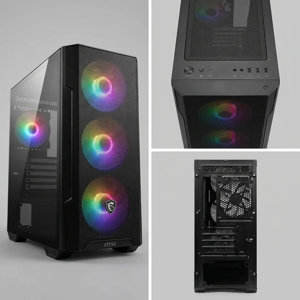Boîtier MSI MAG FORGE M100R RGB Micro-ATX Airflow