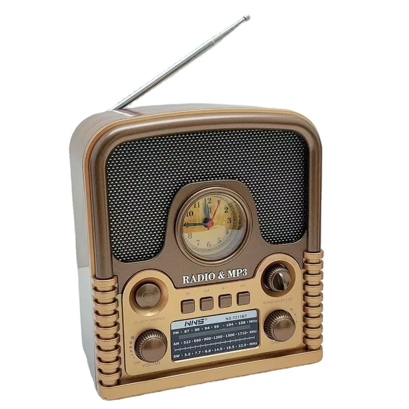 Haut-Parleur Radio NS-7211BT 5W Bois Bluetooth
