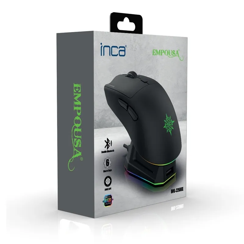 Souris INCA IMG-326MX Sans Fil RGB Rechargeable Gaming 8000 DPI