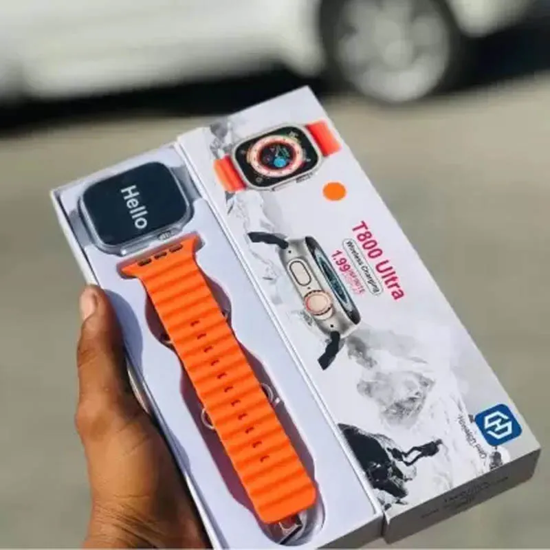 ⌚ Montre Connect&eacute;e T800 Ultra &ndash; Orange