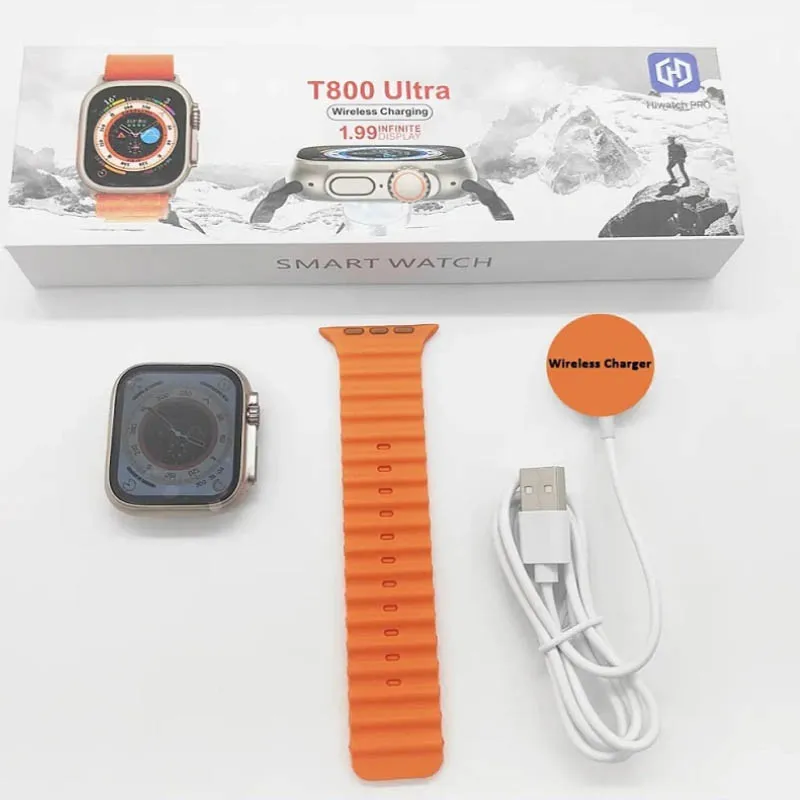 ⌚ Montre Connect&eacute;e T800 Ultra &ndash; Orange