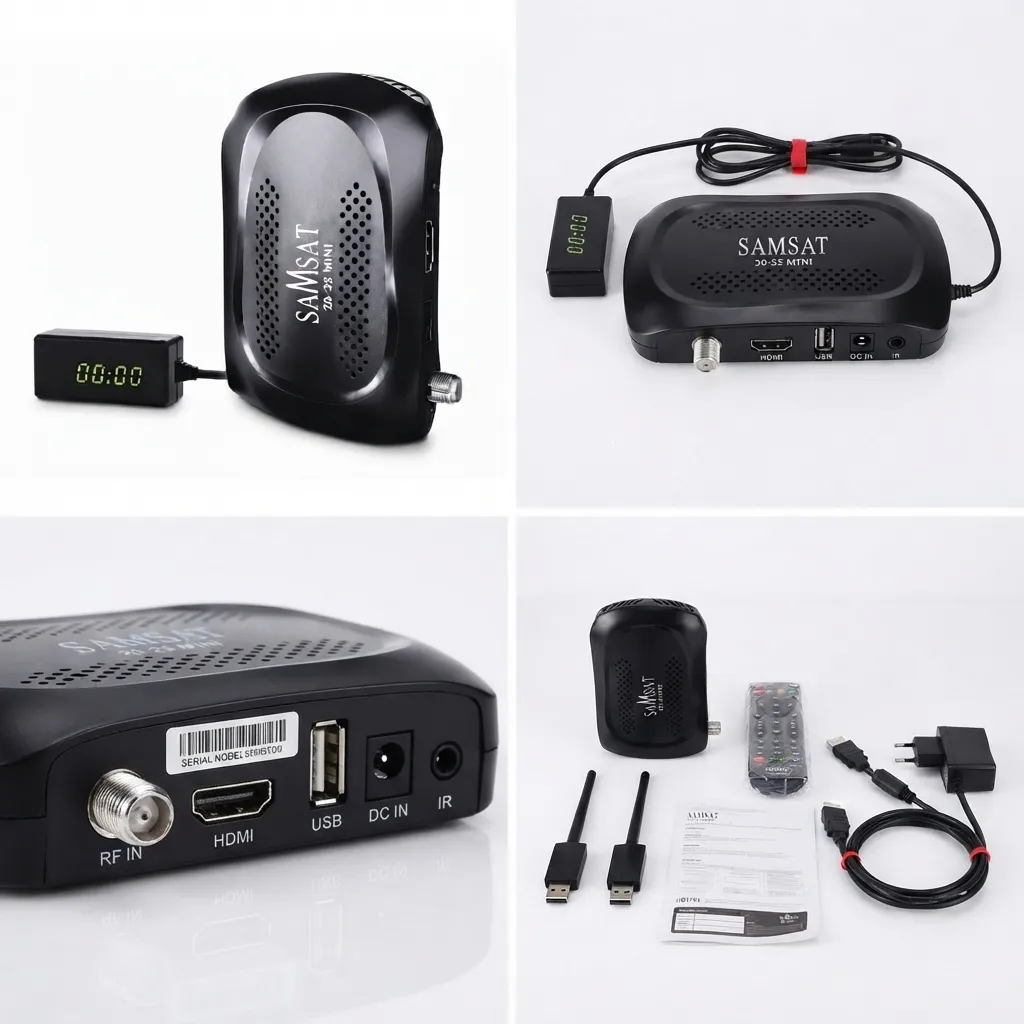 SAMSAT 20-25 Mini Full HD 1080P avec Clé Wi-Fi