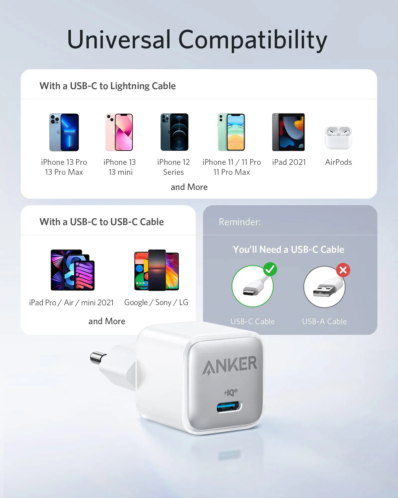 Anker 511 Nano Pro 20W A2637 Tunisie &ndash; Chargeur USB-C