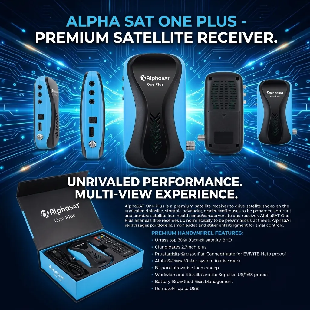 AlphaSat One Plus Tunisie &ndash; R&eacute;cepteur Full HD 1080p Wi-Fi