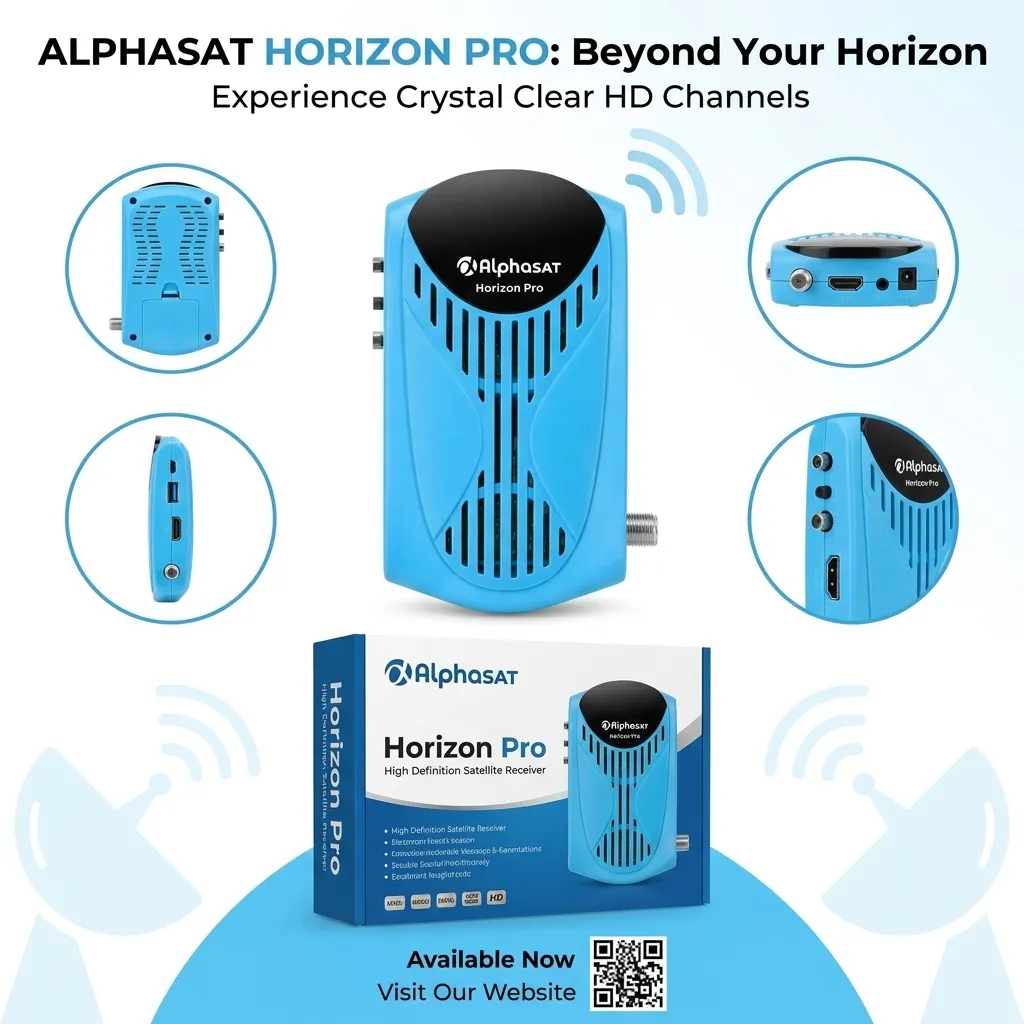 AlphaSat Horizon Pro Full HD 1080p – Récepteur Tunisie | OffiPro