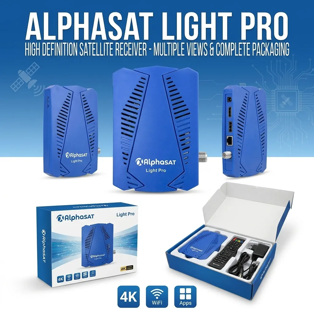 AlphaSat Light Pro Full HD 1080p &ndash; R&eacute;cepteur Tunisie | OffiPro
