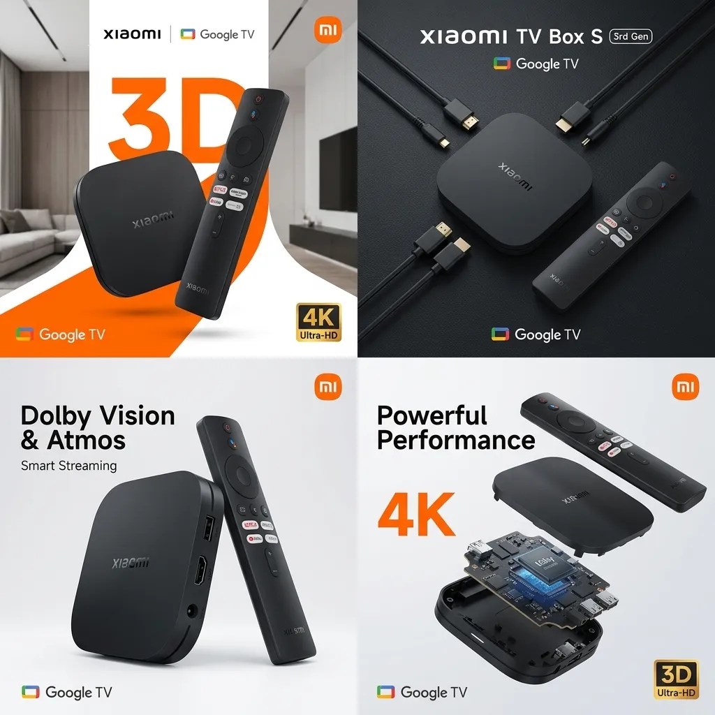 Xiaomi TV Box S 3rd Gen 4K 2Go 16Go Google TV &ndash; Tunisie | OffiPro