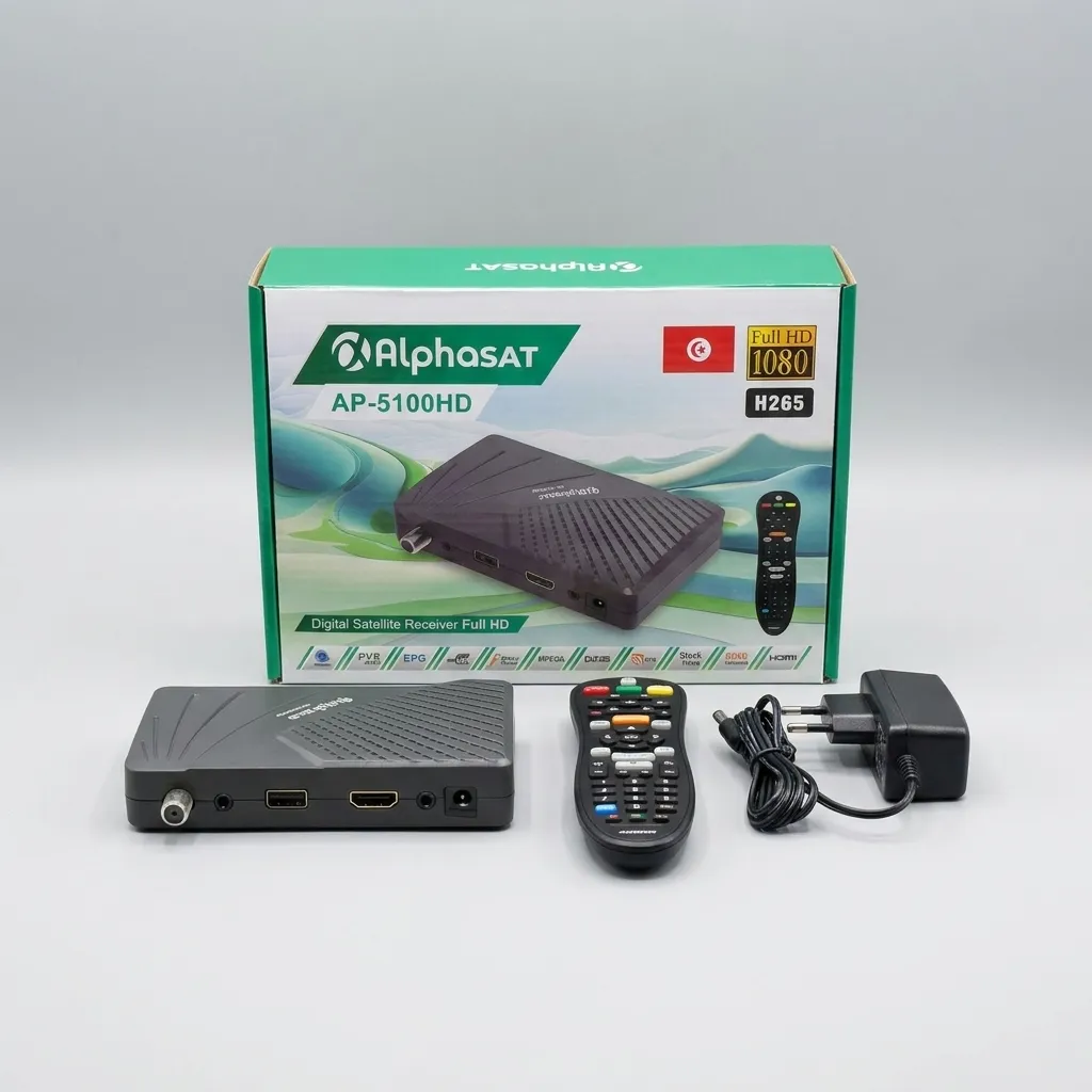 AlphaSat AP 5100 HD + 12 Mois Sharing + 24 Mois Alpha IPTV