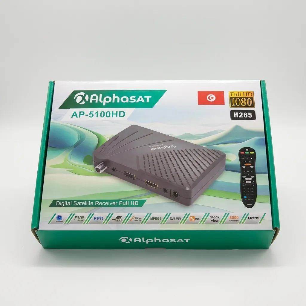 AlphaSat AP 5100 HD + 12 Mois Sharing + 24 Mois Alpha IPTV