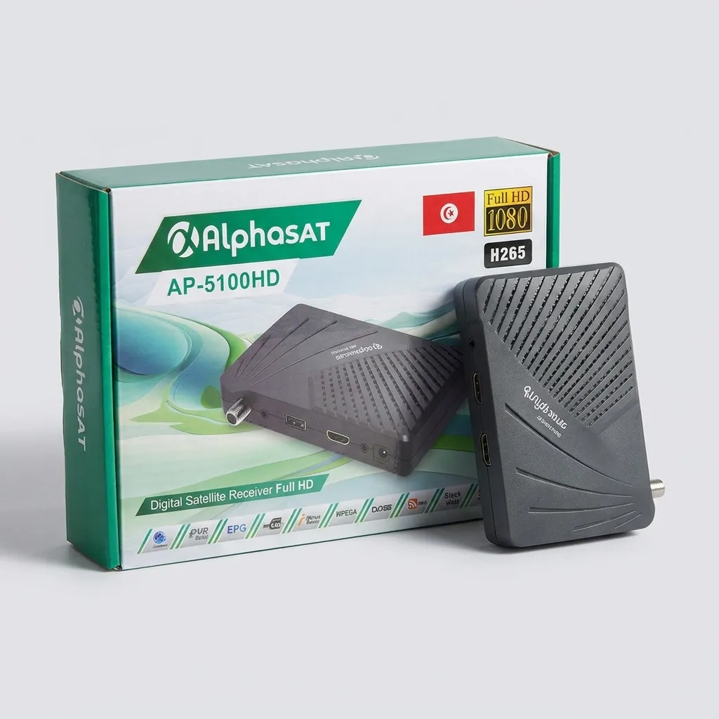 AlphaSat AP 5100 HD + 12 Mois Sharing + 24 Mois Alpha IPTV