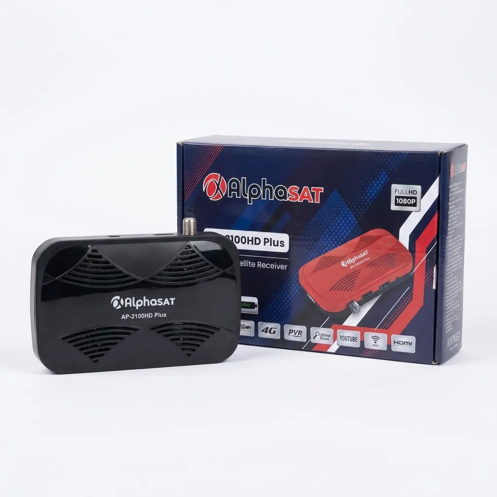 AlphaSat AP-2100HD Plus + 12 Mois Nova IPTV & Apollo | OffiPro