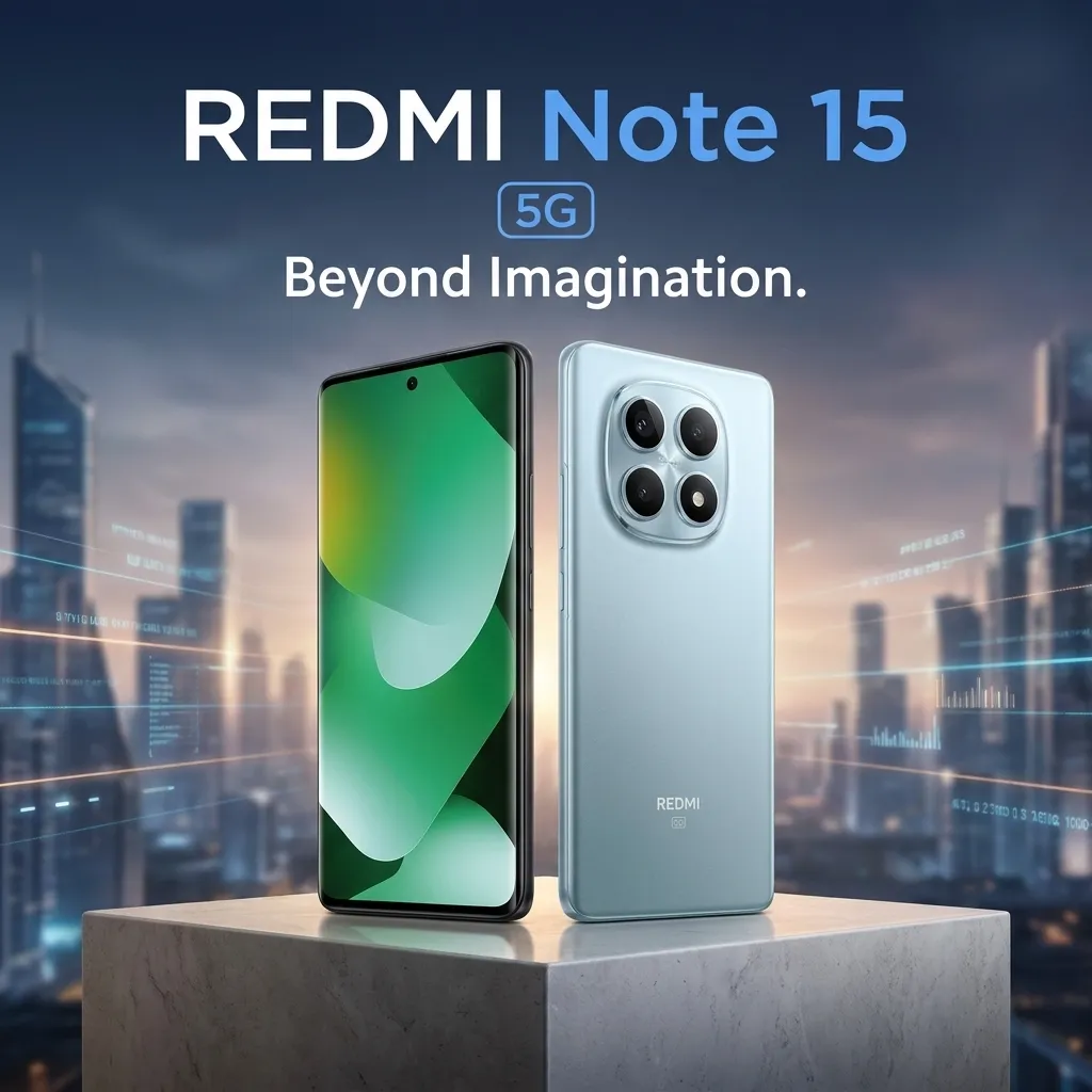 Xiaomi Redmi Note 15 5G 6Go 128Go Noir Tunisie | OffiPro