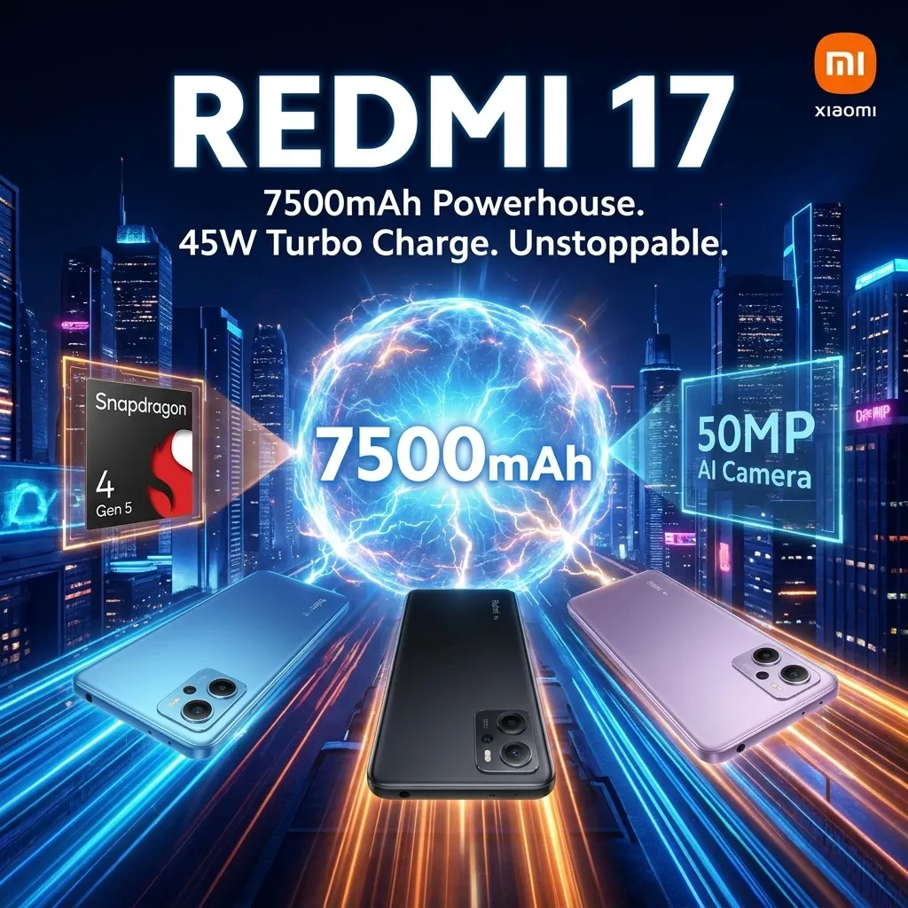 Xiaomi Redmi 17 4G 4Go/128Go Deep Blue &ndash; Tunisie | OffiPro
