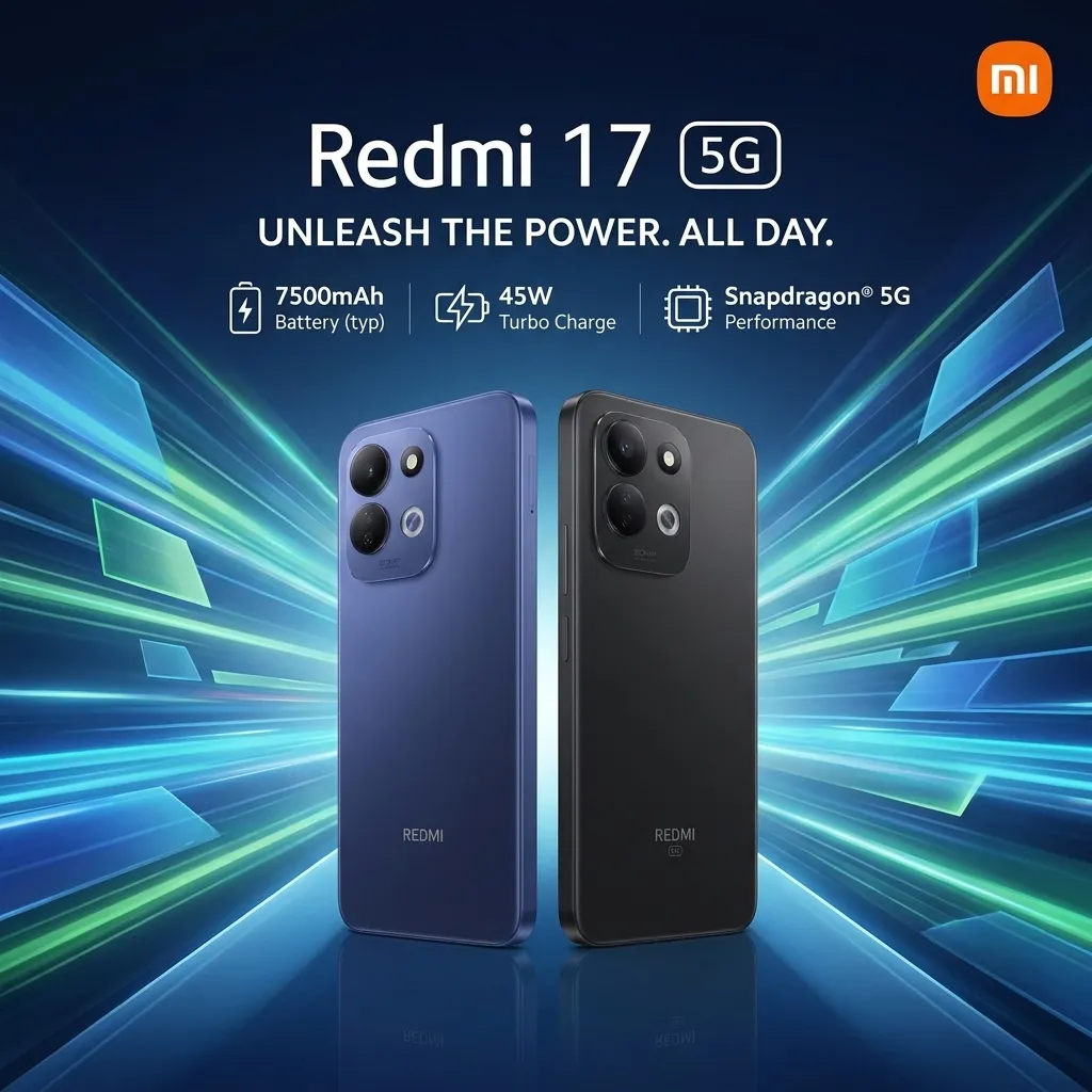 Xiaomi Redmi 17 4G 4Go/128Go Deep Blue &ndash; Tunisie | OffiPro
