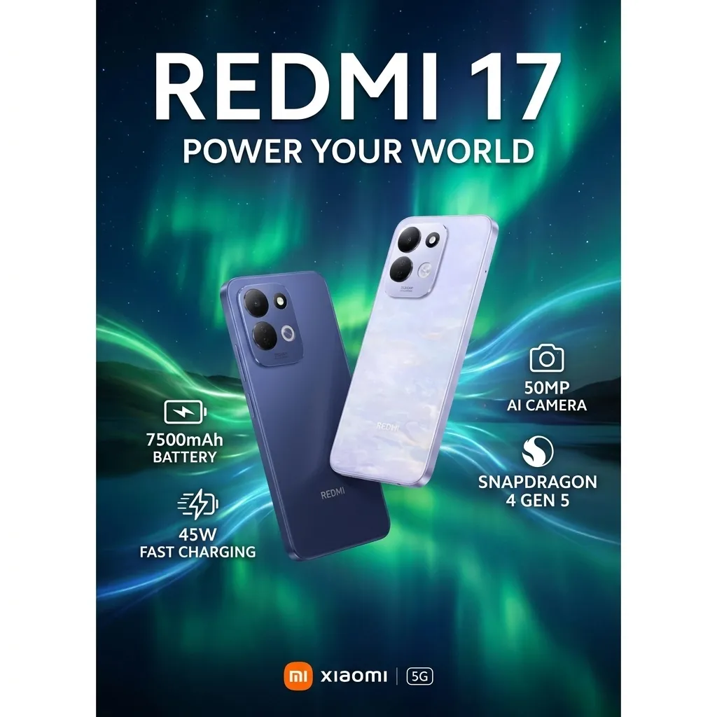 Xiaomi Redmi 17 4G 4Go/128Go Deep Blue &ndash; Tunisie | OffiPro