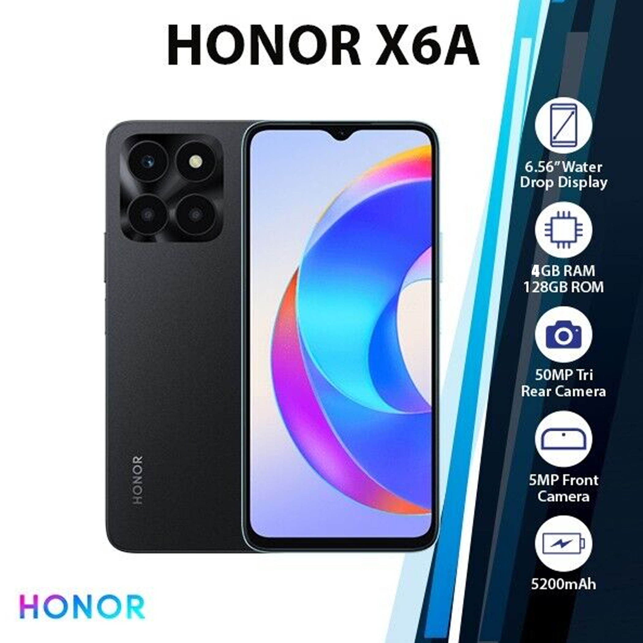 Smartphone Honor X6a 4go 128go