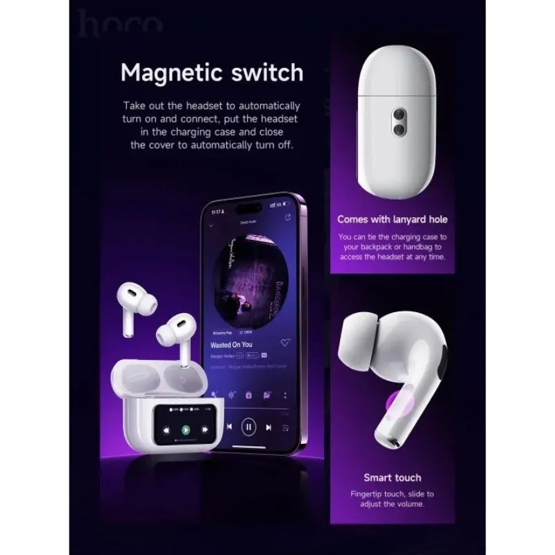 Ecouteurs Hoco Ew72 Avec &Eacute;cran Lcd